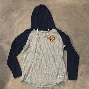 Gray and Navy Hoodie with Bears Logo